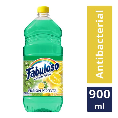 Desinfectante Multiusos Marca Fabuloso Antibacterial Fusión Perfecta Limón - 900ml
