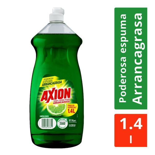 Lavaplatos Líquido Axion Limón - 1.4Lt