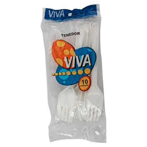 Tenedor Viva 10 Unidades