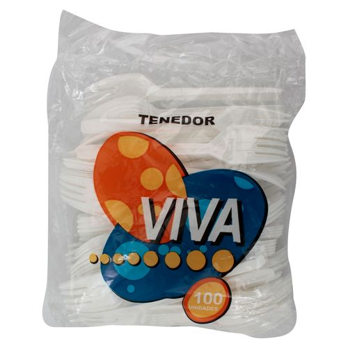 Tenedor Viva 100 Unidades