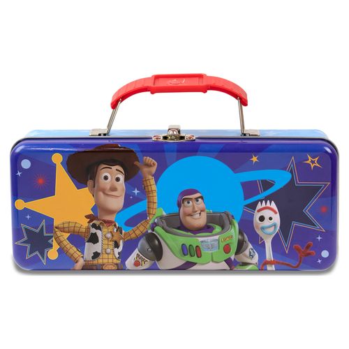 Lapicera Rectangular Metálica Toy Story con agarradera para transportar con mayor facilidad