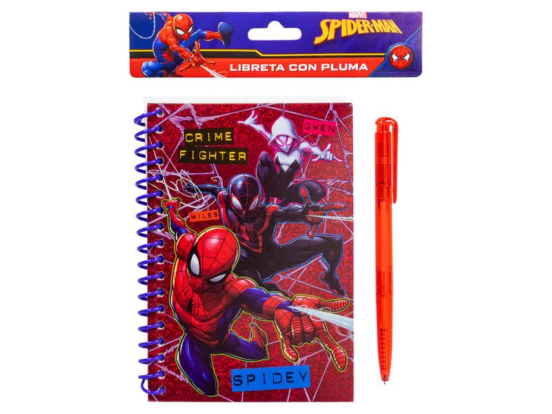 Libreta-con-Pluma-Spiderman-para-escribir-notas-o-tareas-importantes-1-53691