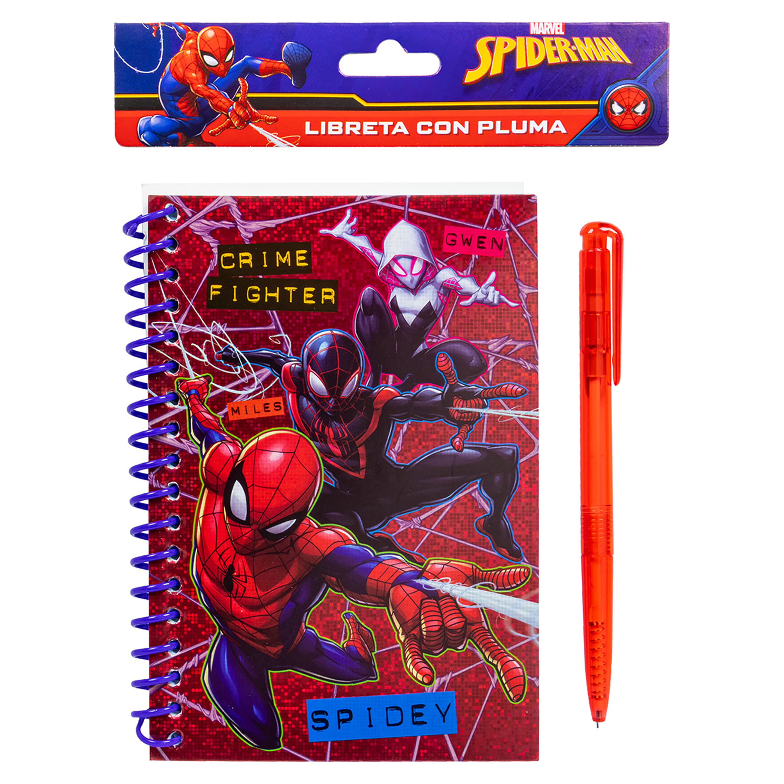 Libreta-con-Pluma-Spiderman-para-escribir-notas-o-tareas-importantes-1-53691