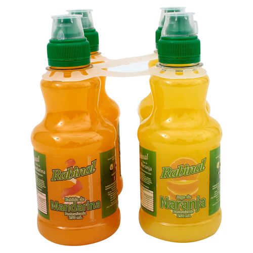 4 Pack Bebida Rabinal Jugo Loncheri - 350ml