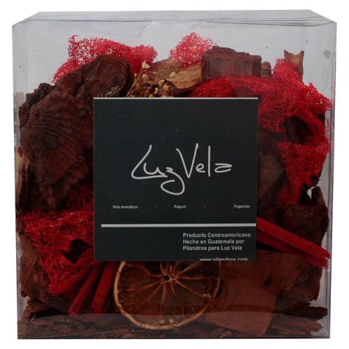 Caja Potpurri Rojo Luz Vela