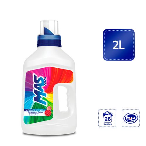 Detergente Líquido MAS Color - 2Lt