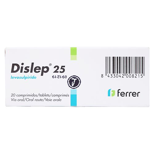 Dislep Ferrer 25 Mg 20 Comprimidos