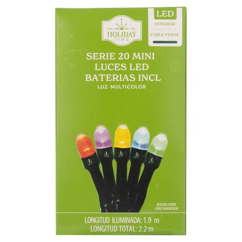 Serie 20 Mini Luces Led Holiday Time