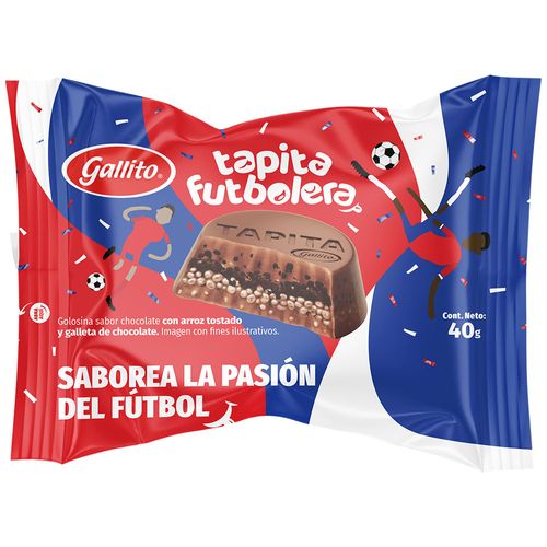 Chocolate Tapita Gallito Galleta Arroz Surtido 40gr