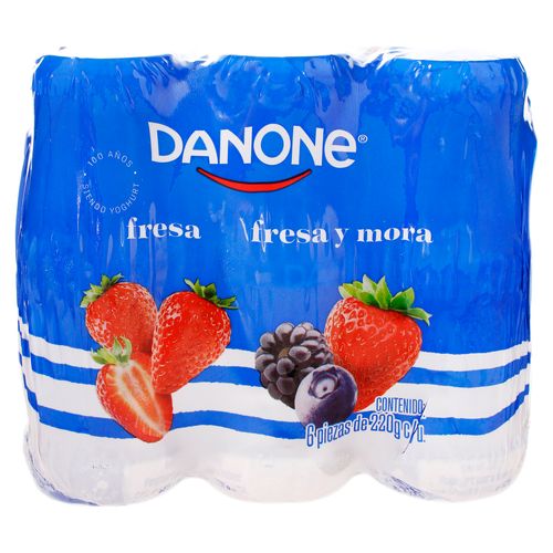 Yogurt Danone Fresa Fresamora Pack - 1320gr