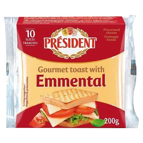 Queso President emmental rebanado - 200 g