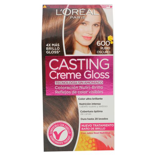 Tinte Loreal Casting Rubio Oscuro 600 45gr