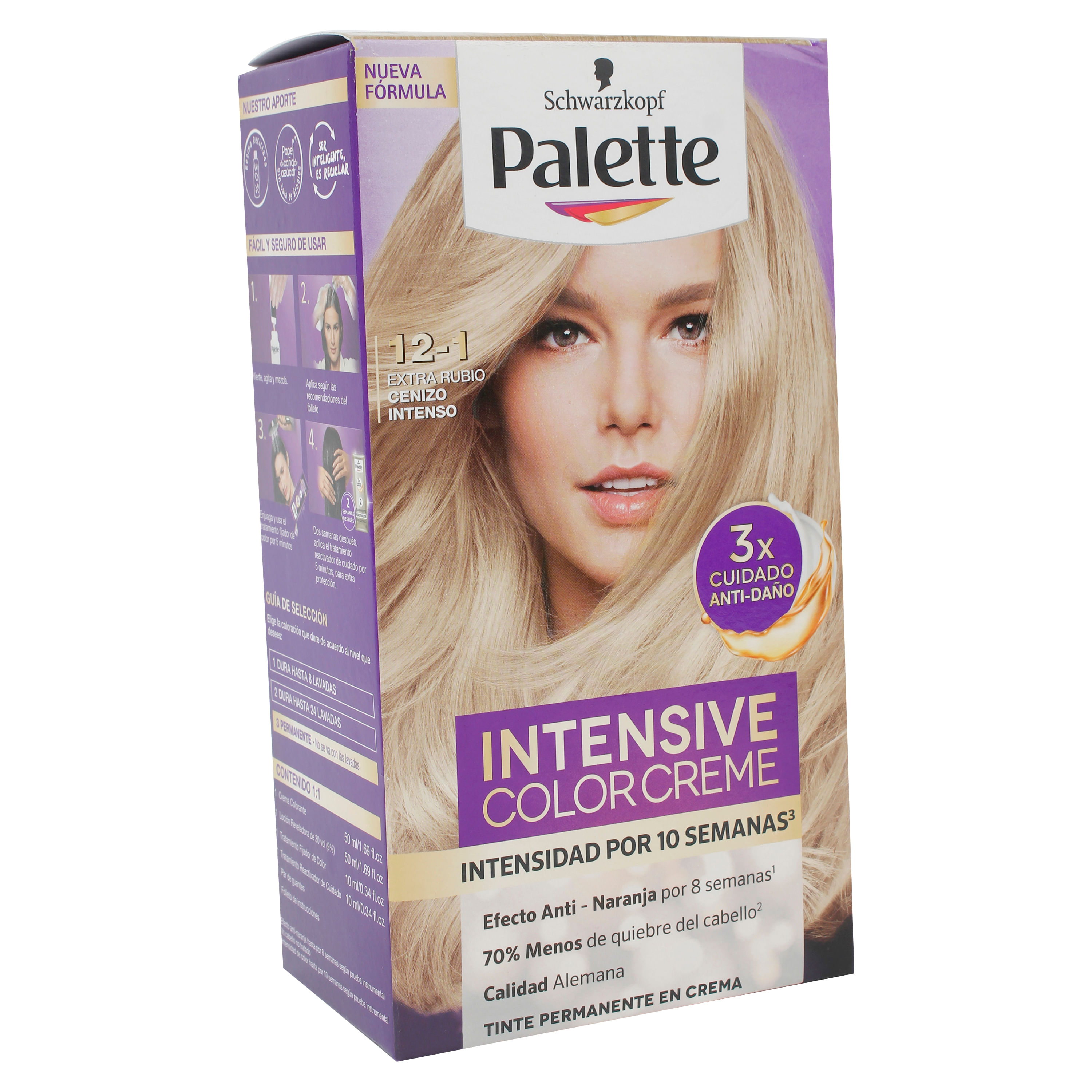 Comprar Tinte Palette Cc 121 Rubio Intenso Kit 50ml Walmart Guatemala