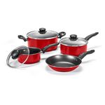 Comprar Batería De Cocina 7 Pc Roja Haus, Walmart Guatemala - Maxi  Despensa