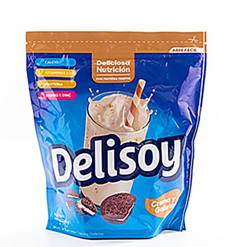 Bebida De Soya Delisoy Crema Y Galletas - 360gr
