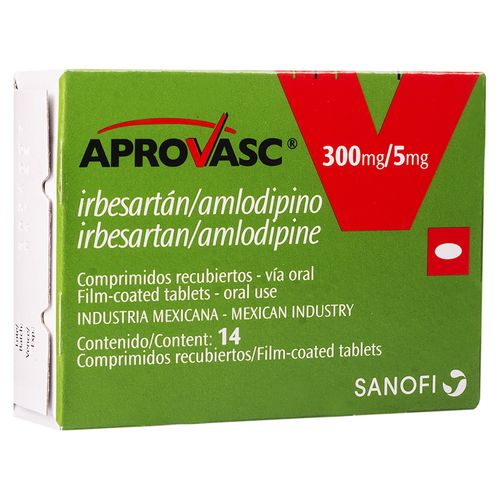 Aprovasc 300/5Mg 14 Comprimidos Una Caja