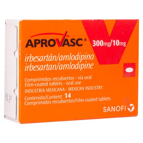 Aprovasc 300/10Mg 14 Comprimidos Una Caja