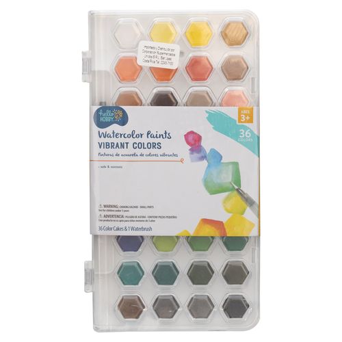 Pintura Hello Hobby Paleta Hexagonal Con Pincel