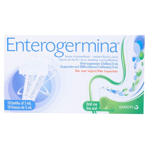 Enterogermina Vial Bb 5 Ml 10 Ampollas