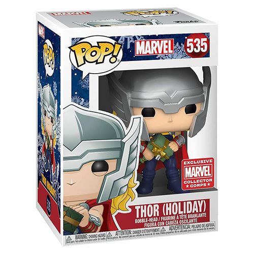 Figura Funko Pop Marvel Holiday Thor Cabeza Os