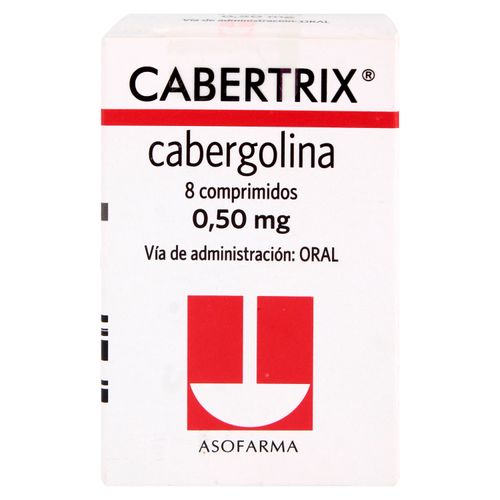 Cabertrix 0.50 Mg X 8 Tabletas