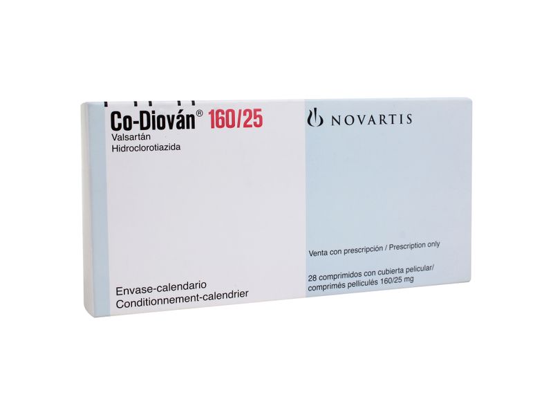 Comprar Co-Diovan Novartis 160/25 Mg 28 Tabletas | Walmart Guatemala