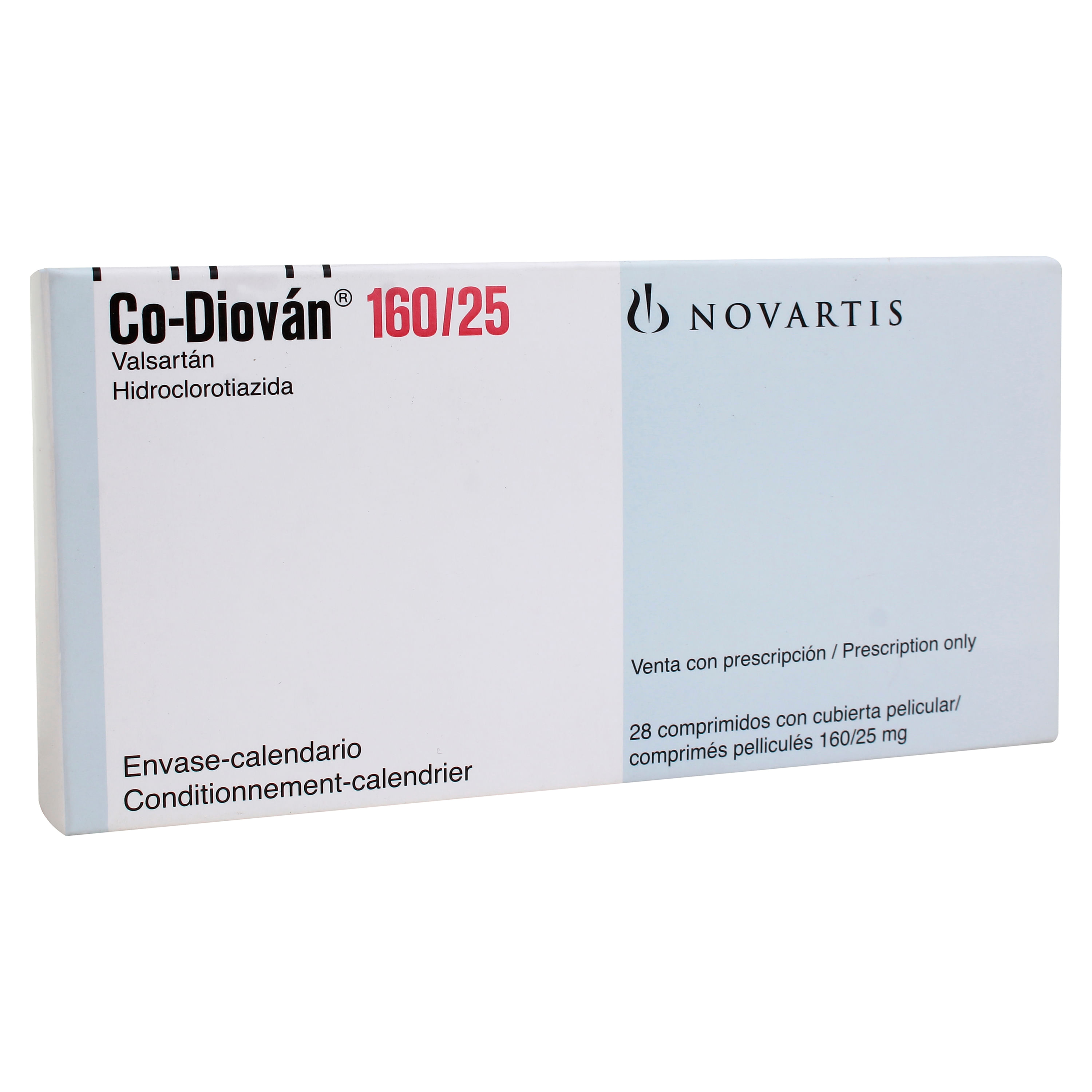 Comprar Co-Diovan Novartis 160/25 Mg 28 Tabletas | Walmart Guatemala