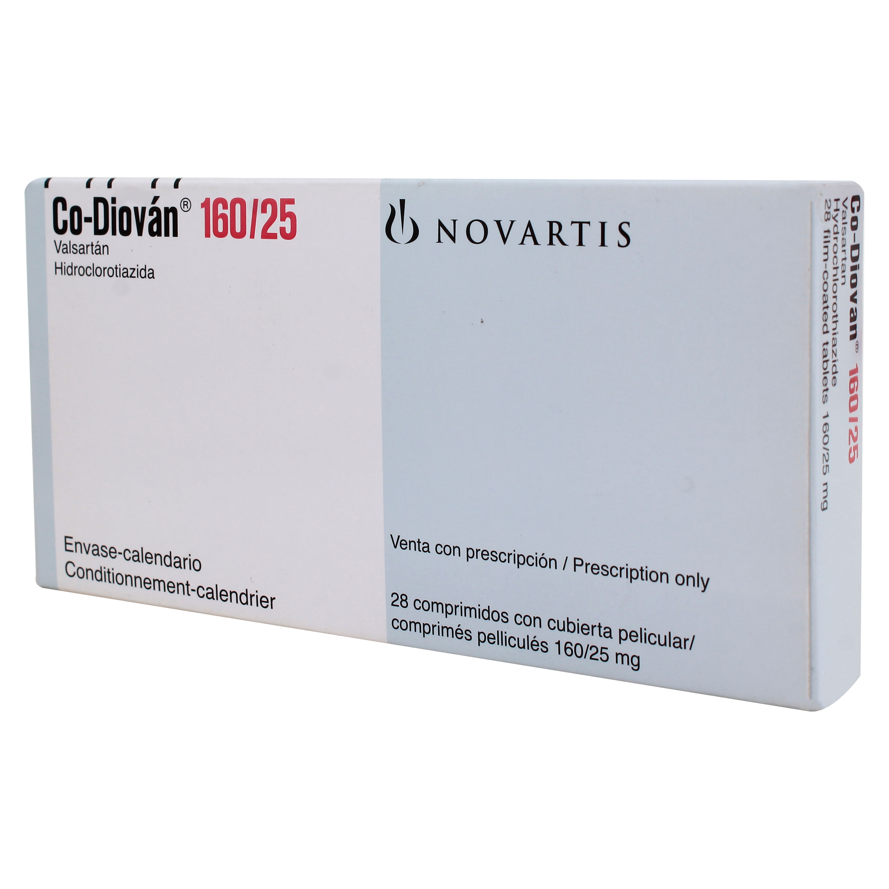 Comprar Co-Diovan Novartis 160/25 Mg 28 Tabletas | Walmart Guatemala