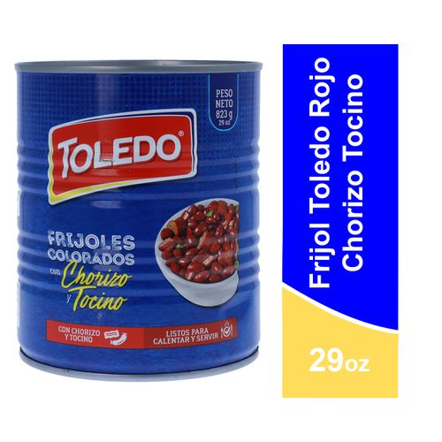 Frijol Toledo Rojo Chorizo Y Tocino - 29Oz