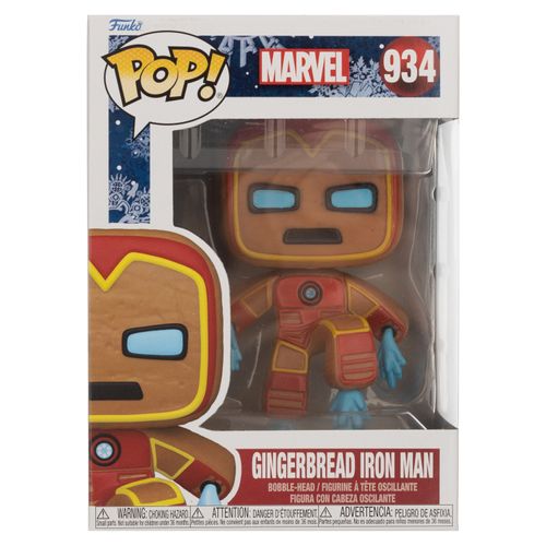 Figura Funko Pop Marvel Holiday Iron Man Cabeza