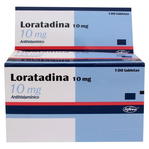 Loratadina Infasa 10Mg 100 Tabs - Precio Indicado por Unidad -