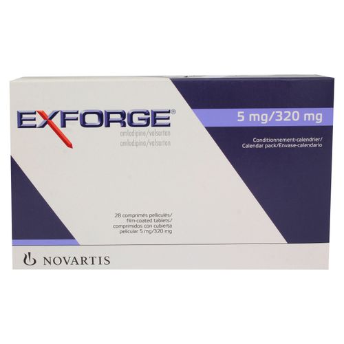 Exforge  Novartis 5/320 Mg 28 Comprimidos