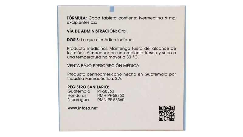 Vintax 6 Mg X 2 Tabletas (ivermectina)