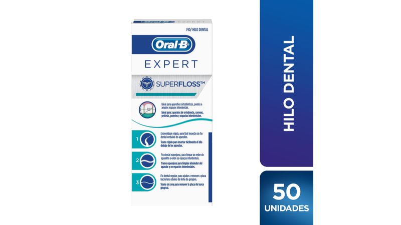 Oral-b Superfloss Seda Dental 50 Unidades - Farmacia Online Barata Liceo.  Envíos 24/48 Horas.