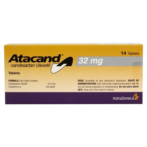 Atacand Astra Zeneca 32mg 14 Tabletas