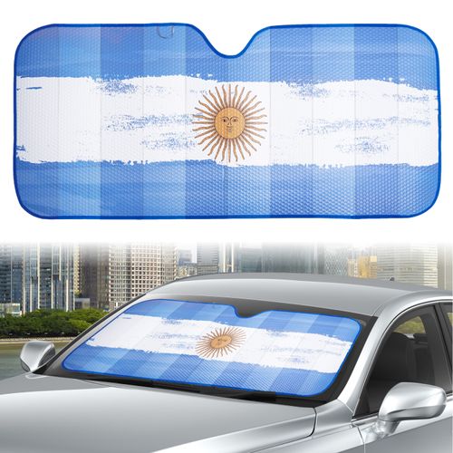 Parasol de acordeon Auto Drive con Bandera de Argentina. Modelo:WCA22A-2