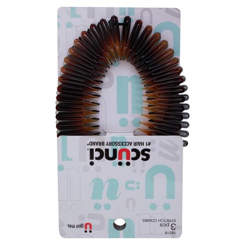 Scunci 3 Piezas Diadema Peine Elasticos