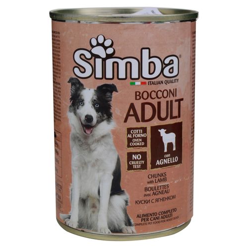 Alimento Humedo Simba Perro Adulto Cordero - 415 g