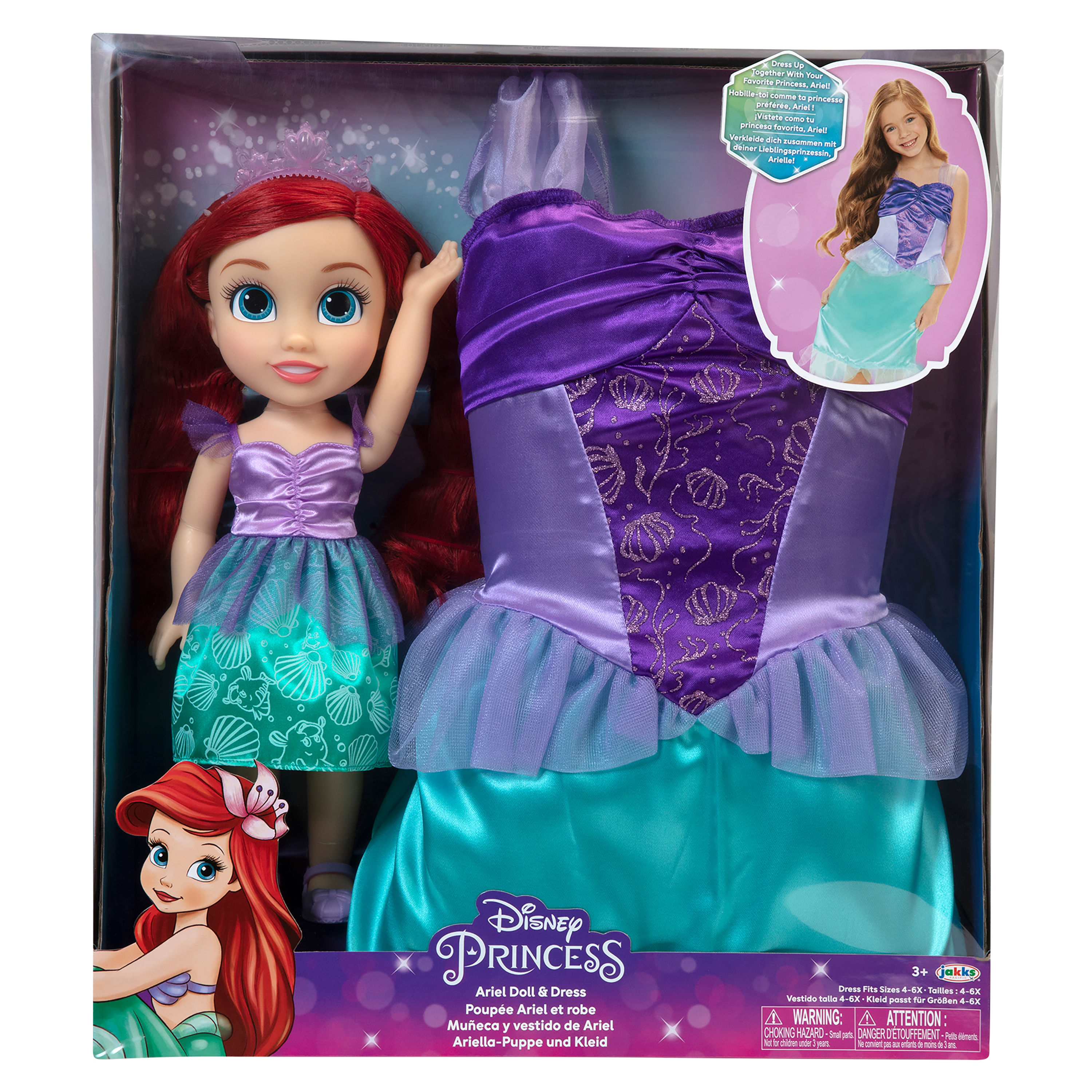Comprar Muñeca con vestido, Disney Princess, Ariel. Modelo: 212464 |  Walmart Guatemala