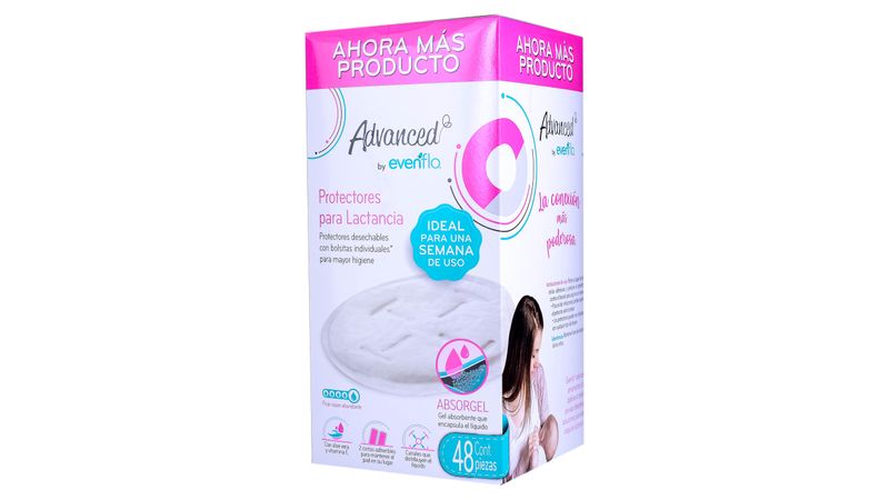 Protectores para lactancia Advanced by Evenflo 48 pzas