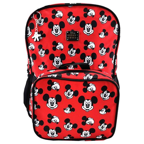 Mochila Juvenil Disney Con Malla En Laterales Para Botella EN Juego Con Lonchera Térmica Estampado