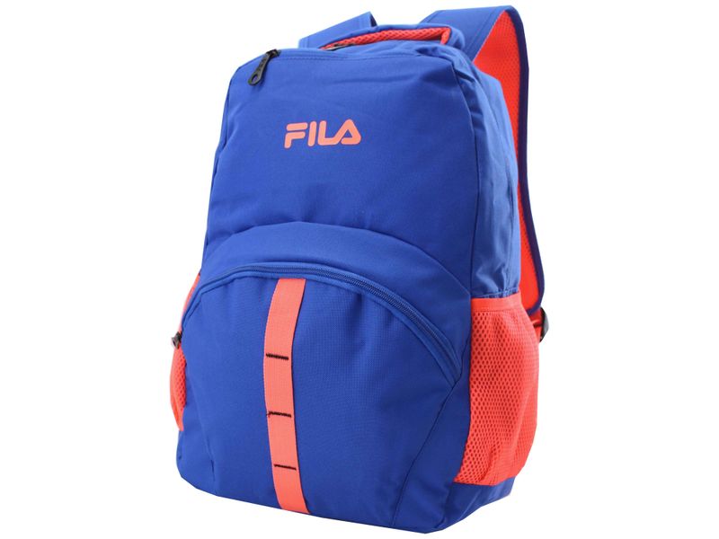 Mochila-Juvenil-Fila-con-Malla-en-los-Laterales-para-Llevar-Botella-y-Compartimiento-Interno-para-Laptop-Color-Azul-con-Naranja-1-55719
