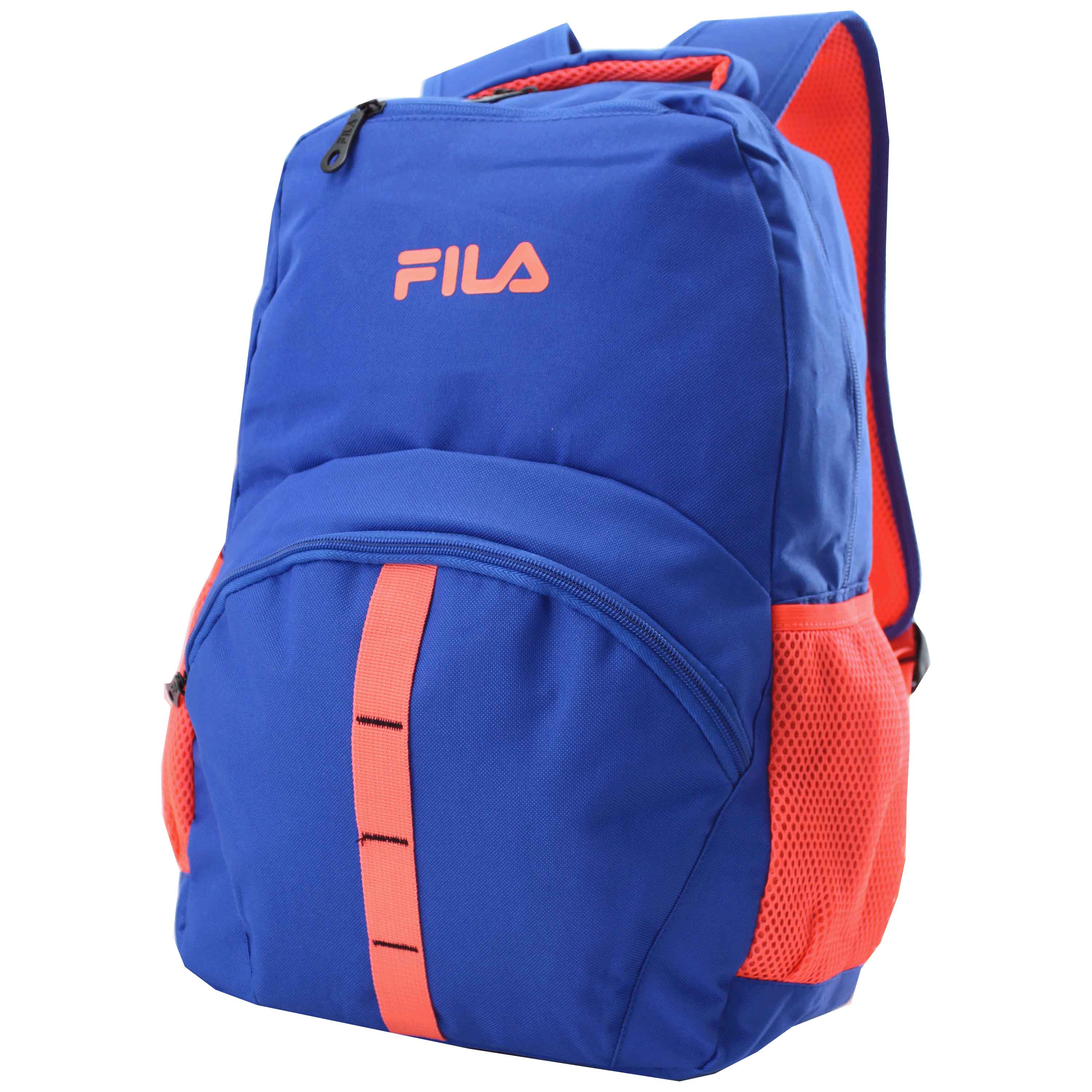 Mochila-Juvenil-Fila-con-Malla-en-los-Laterales-para-Llevar-Botella-y-Compartimiento-Interno-para-Laptop-Color-Azul-con-Naranja-1-55719