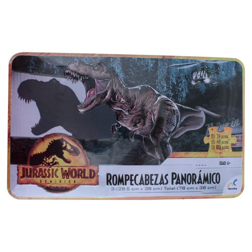 Juego Novelty Panorámico En Tin Jurassic World