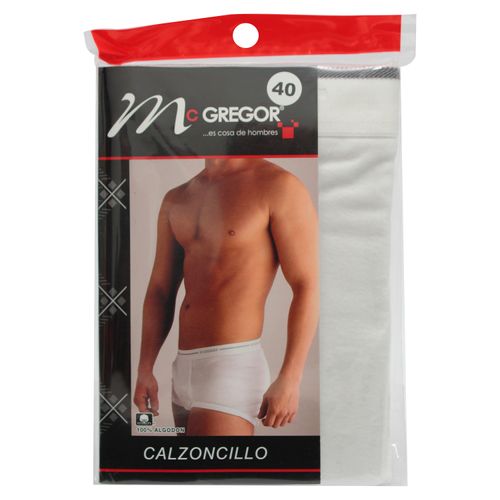 Calzoncillo Mcgregor Caballero Blanc T40