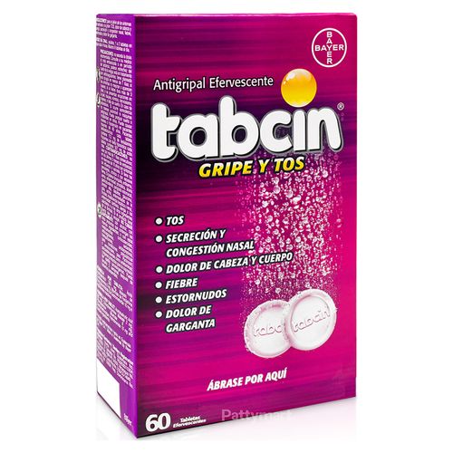 Tabcin Adulto Efervecente Gripe Y Tos Caja X 60 Tabletas - Precio Indicado por Unidad -