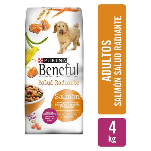 Alimento Perro Adulto marca Purina Beneful Salud Radiante Salmón -4kg