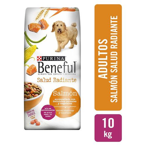Alimento  Perro Adulto Purina Beneful Salud Radiante Salmón 10kg