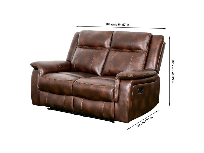 Sill-n-reclinable-doble-Mainstays-leather-gel-94-x-103-x-164-cm-3-53259