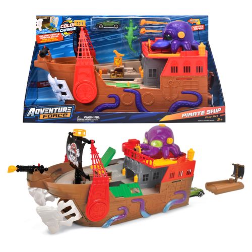 Pista Adventure Force, Barco Pirata, con luces y sonidos. Modelo: 20 377 8000 WMT